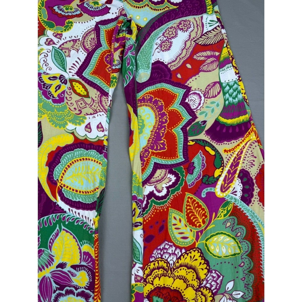 FARM Rio Scarf Print Palazzo Pants Viscose Side Zip Tailored Floral - Picture 6 of 7